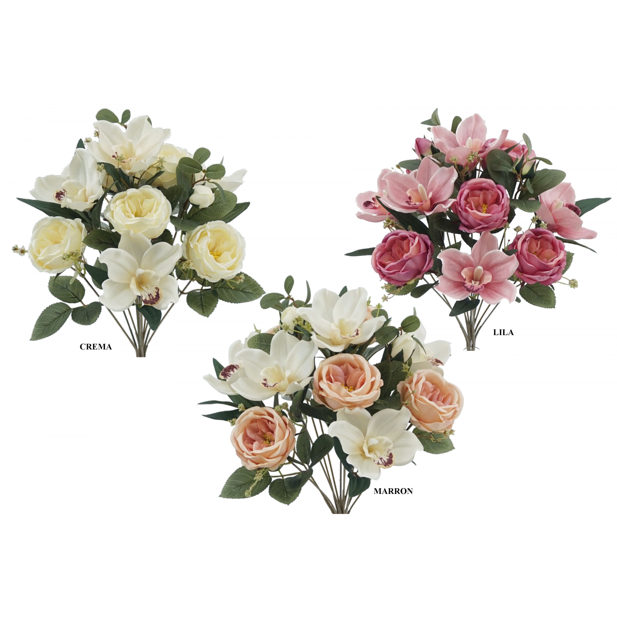 RAMO 9179 -48 cms. ORQUIDEA ROSAS x12-