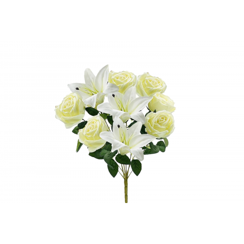 RAMO 2638 -42 cms. LILIUM ROSAS x9-