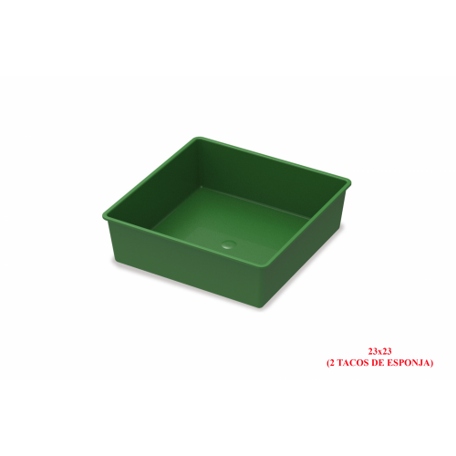 JARDINERA J-8 -7x23x23 PLASTICO (2 ESPONJAS)-