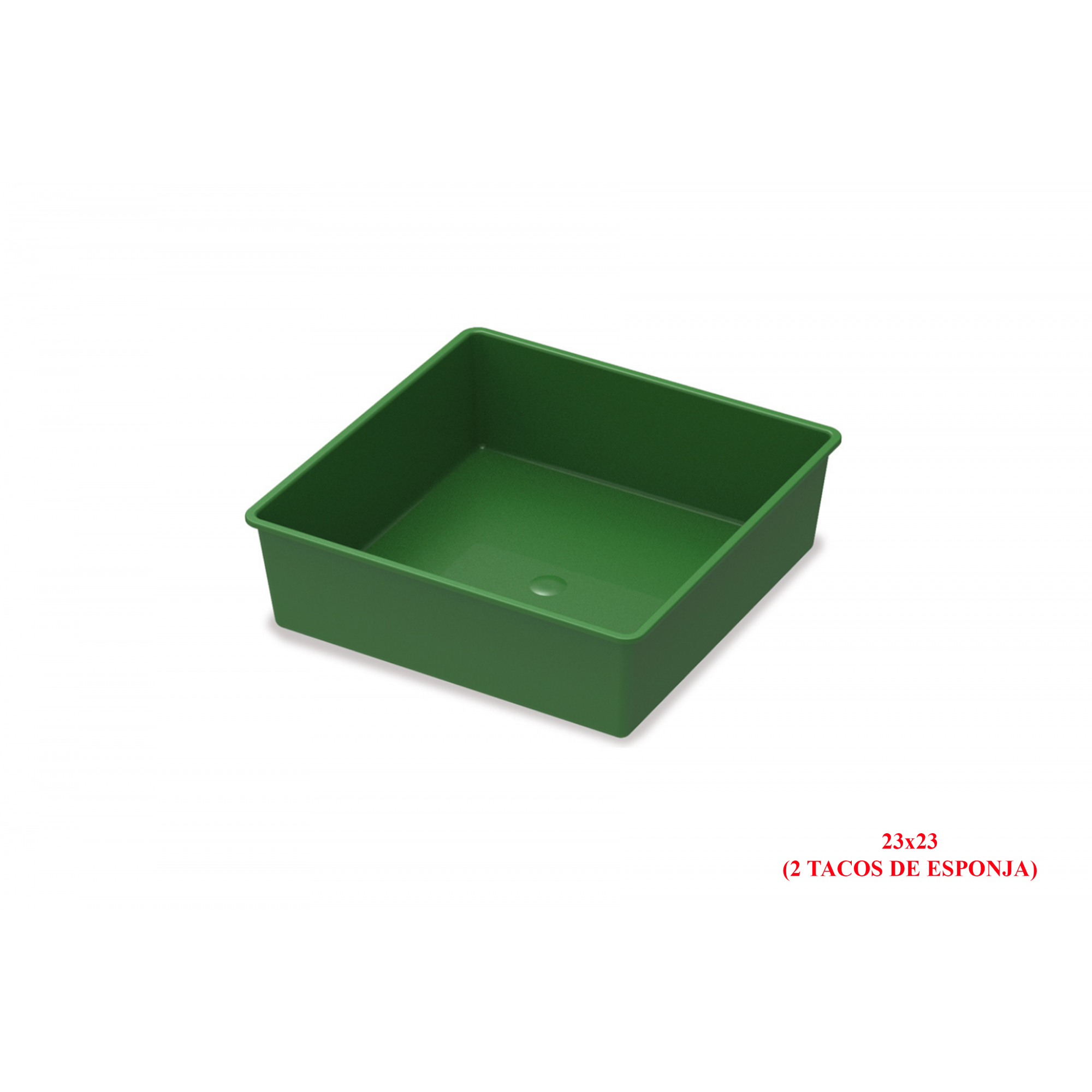 JARDINERA J-8 -7x23x23 PLASTICO (2 ESPONJAS)-