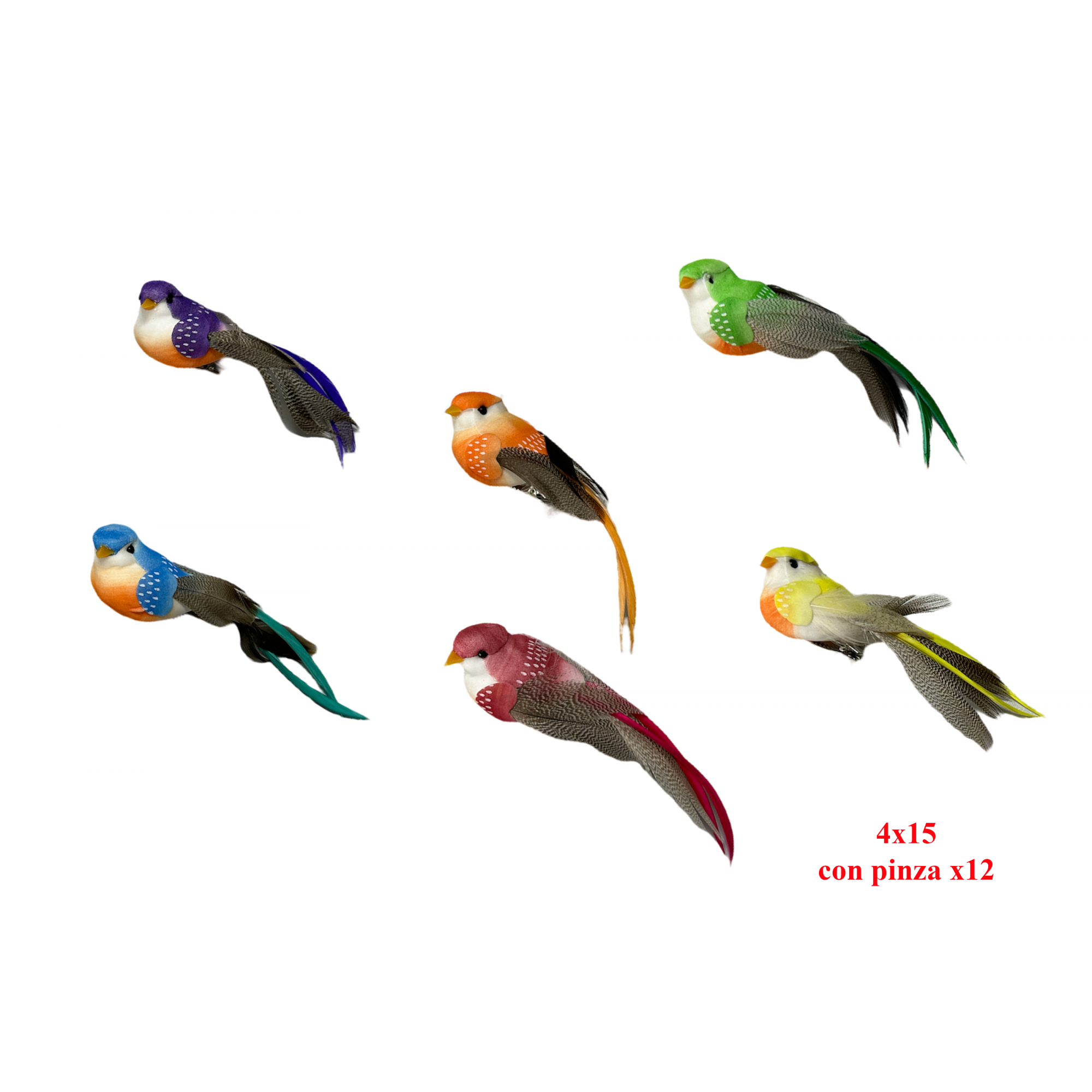 PICK 2231 -4x15 PAJARITO CON PINZA x12-