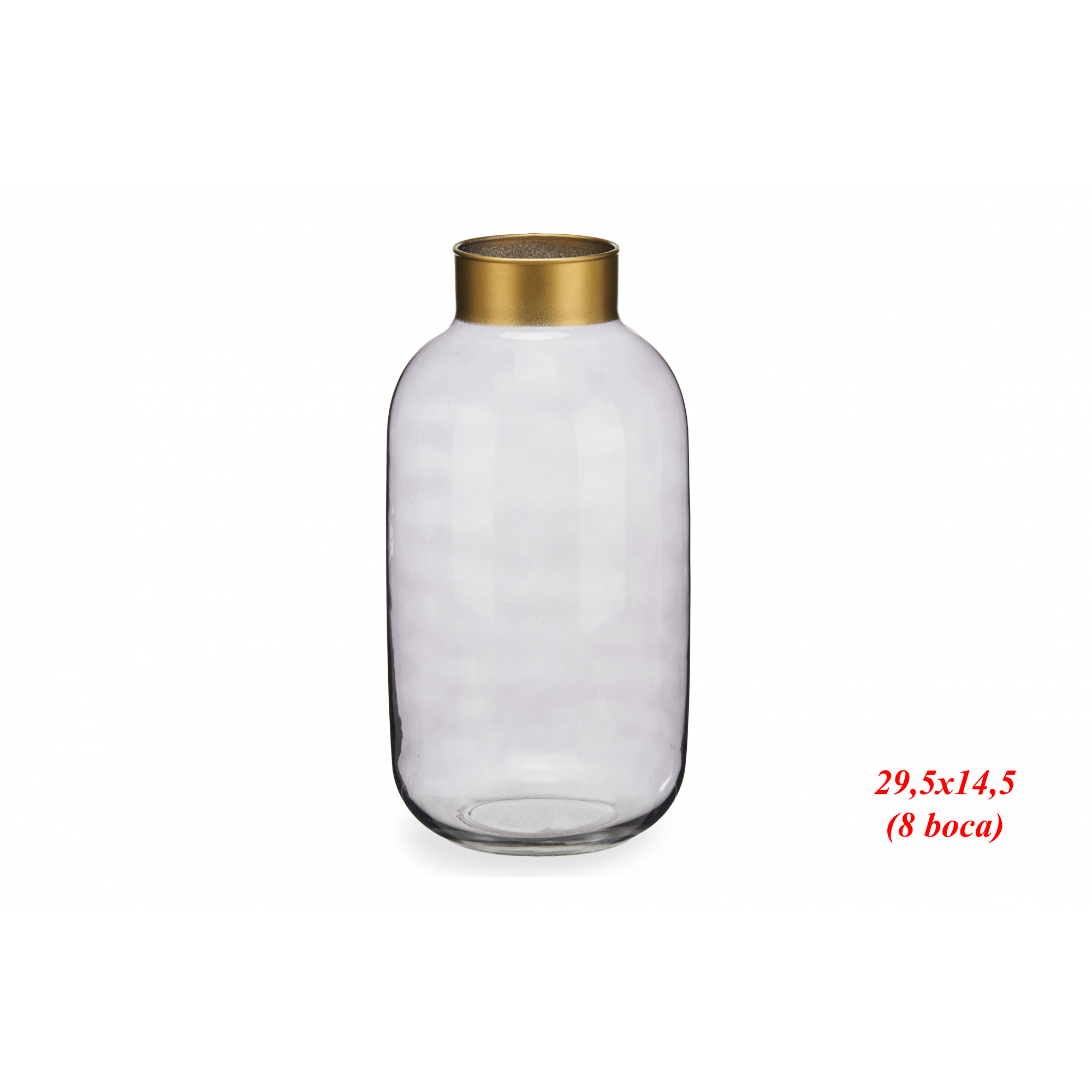 FLORERO 1719 -29,5x14,5 (8 boca) LISO ANTRACITA-