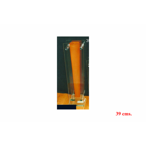FLORERO 2154 -CRISTAL NARANJA-