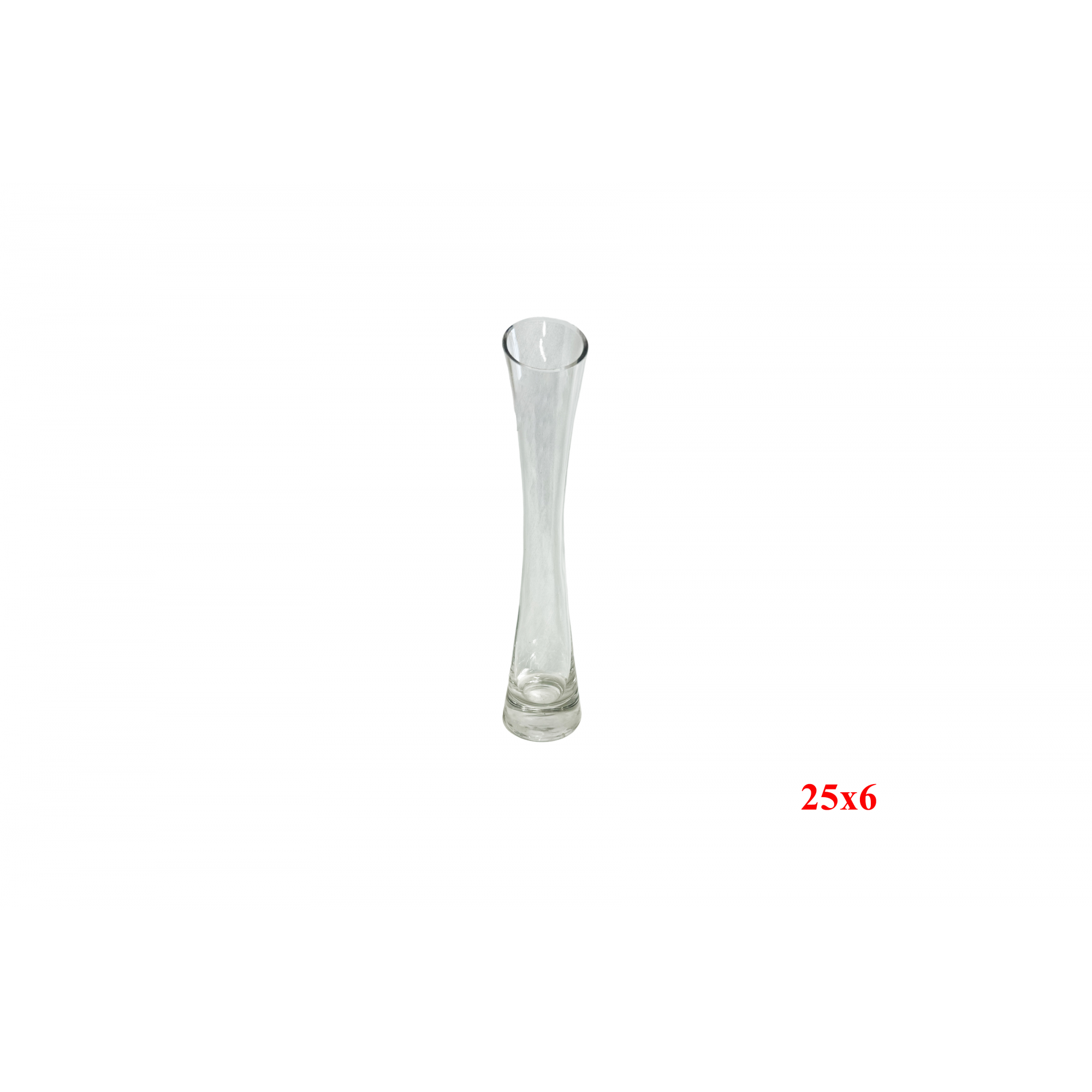FLORERO 3672 -25x6 CRISTAL-