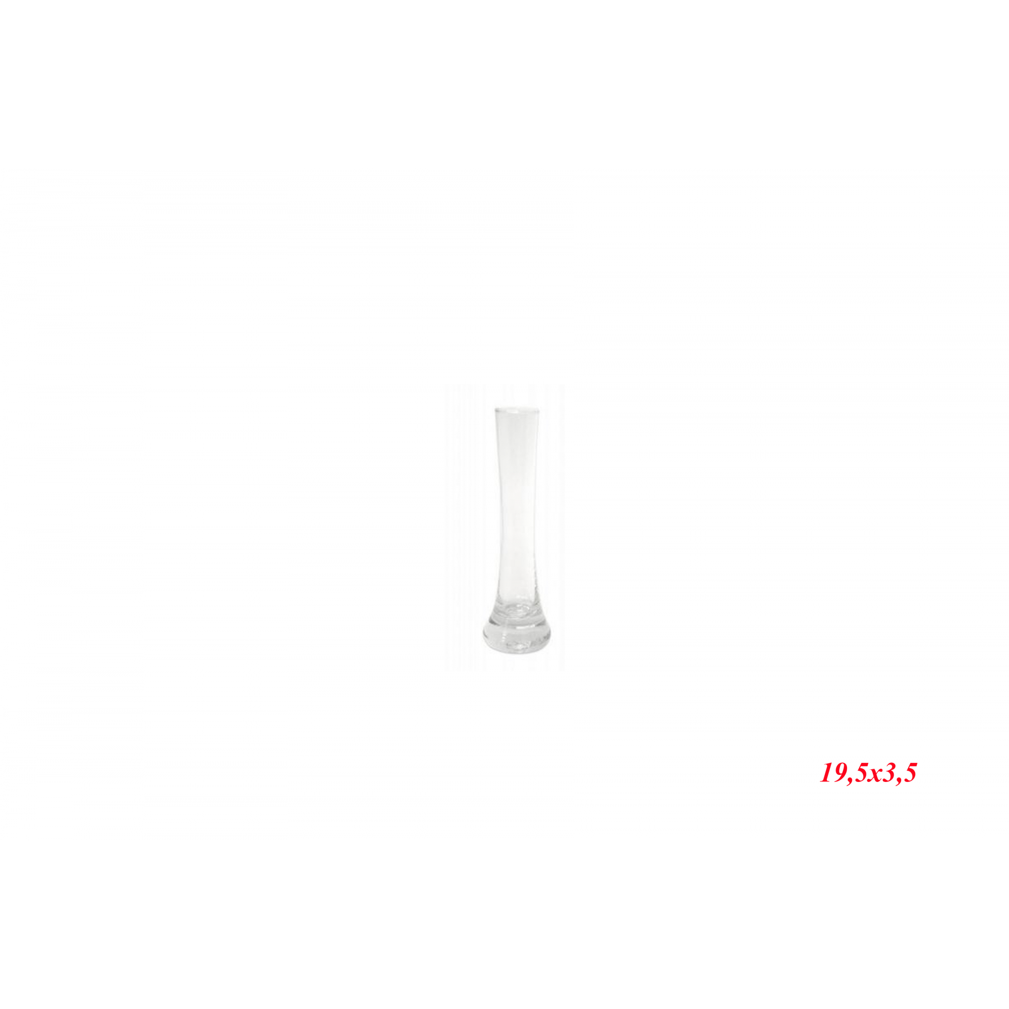 FLORERO 9035 -19,5x3,5 CRISTAL-