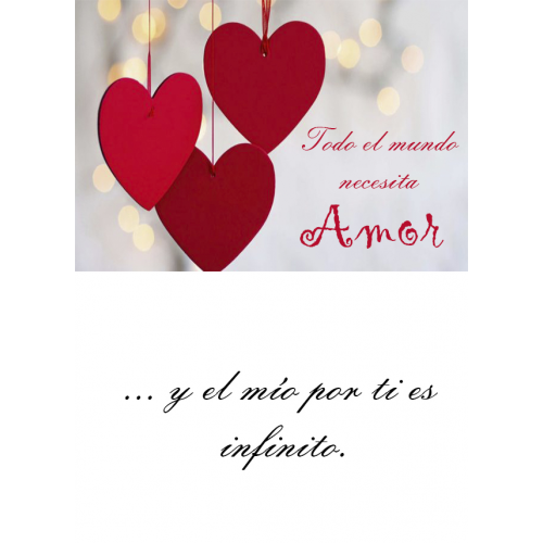 TARJETINES 5015 -AMOR-