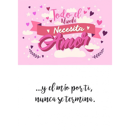 TARJETINES 5019 -AMOR-