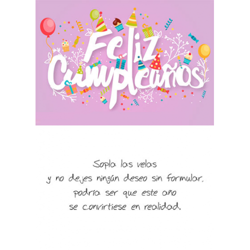 TARJETINES 5168 -CUMPLEAÑOS-