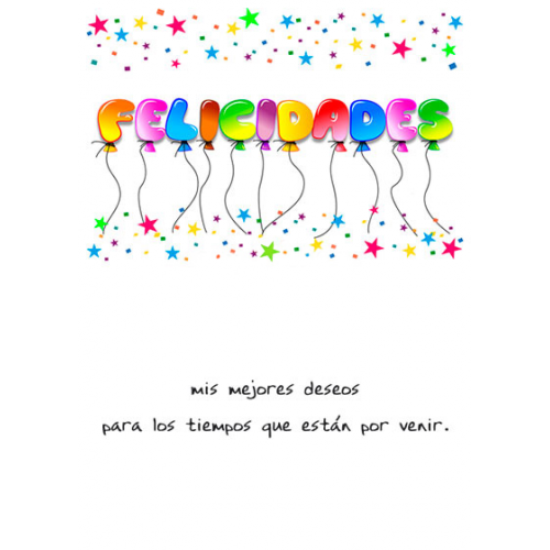 TARJETINES 5251 -FELICIDADES-