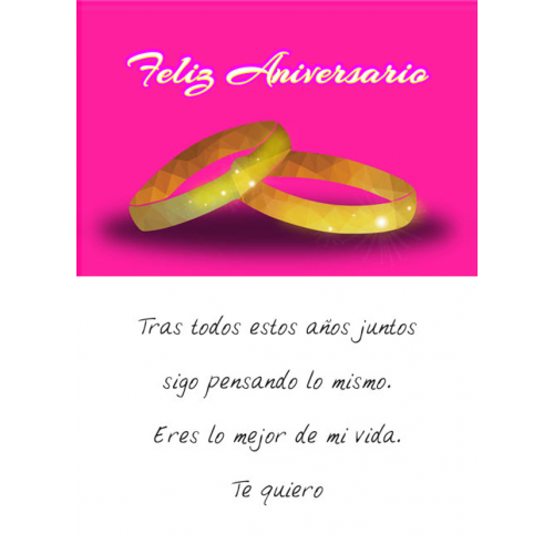 TARJETINES 5537 -ANIVERSARIO-