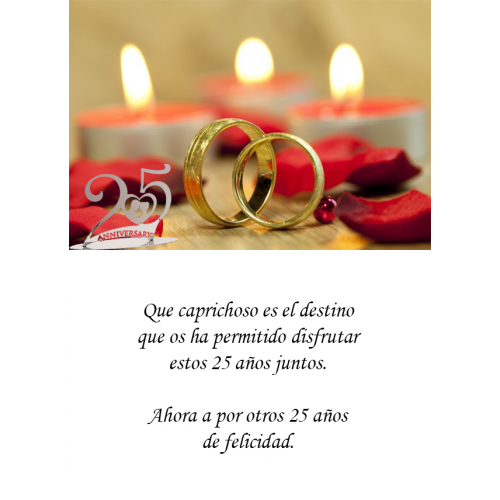 TARJETINES 5601 -ANIVERSARIO-
