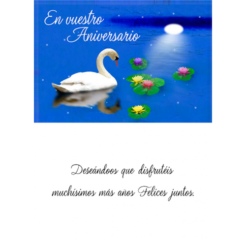 TARJETINES 5632 -ANIVERSARIO-