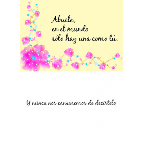 TARJETINES 5837 -ABUELA-
