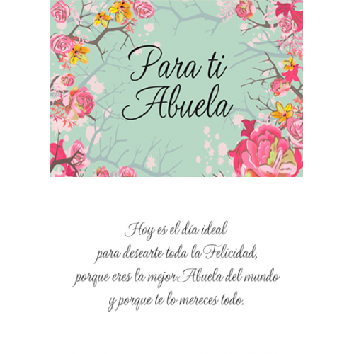 TARJETINES 5843 -ABUELA-
