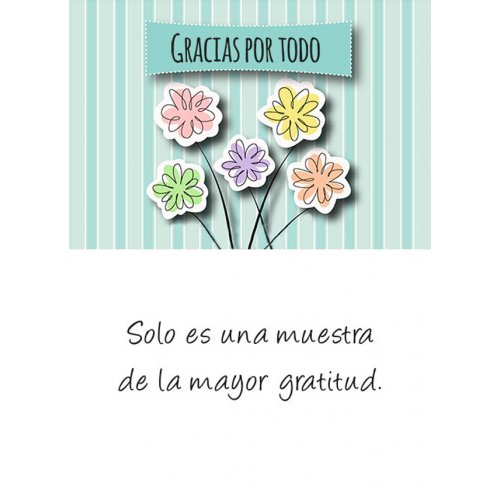 TARJETINES 6445 -GRACIAS-