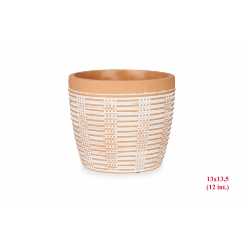 MACETA 2878 -13x13,5 (12 int.) TERRACOTA-