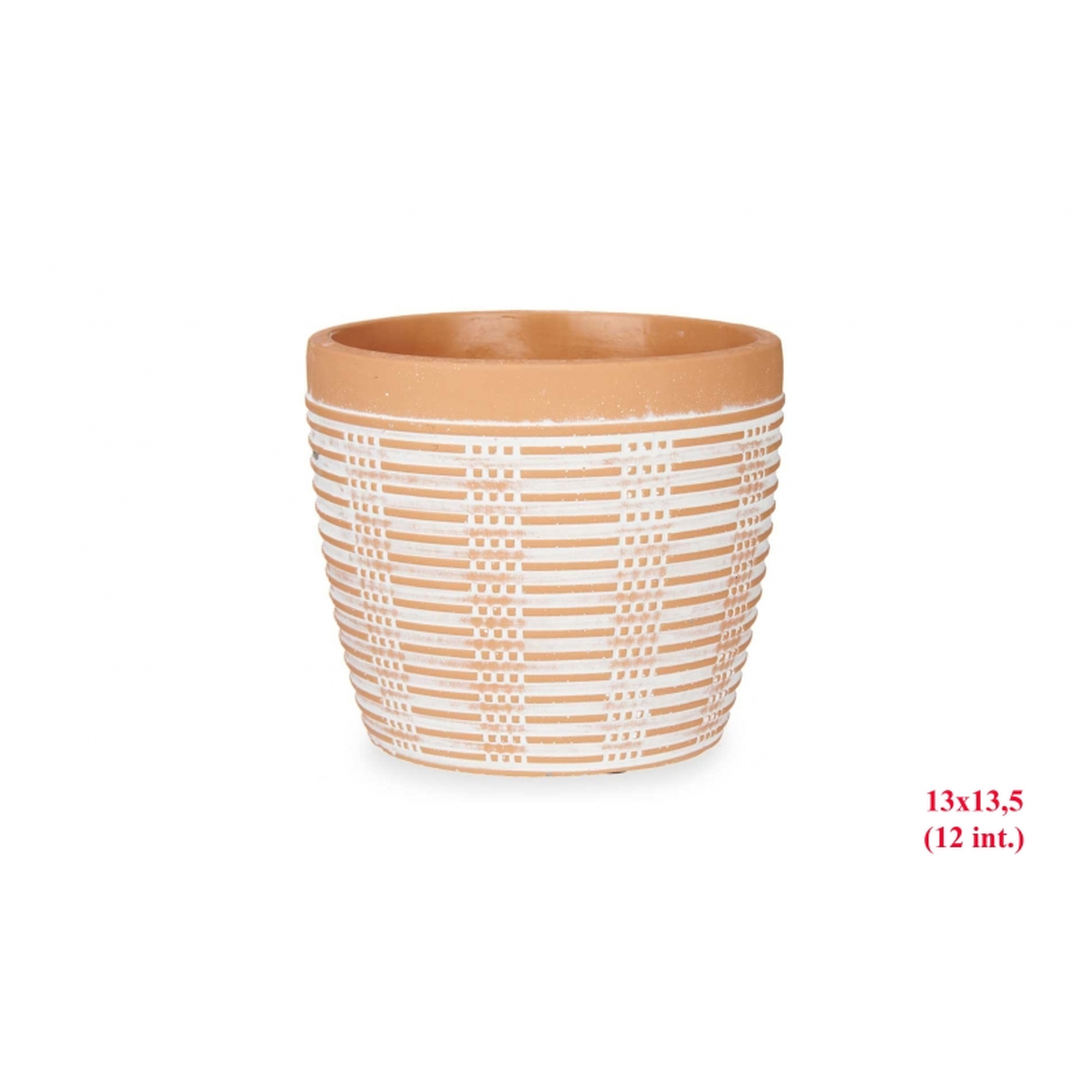 MACETA 2878 -13x13,5 (12 int.) TERRACOTA-