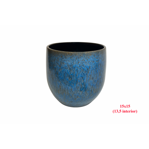 MACETA 216 -15x15 (13,5 int.) LISO AZUL-
