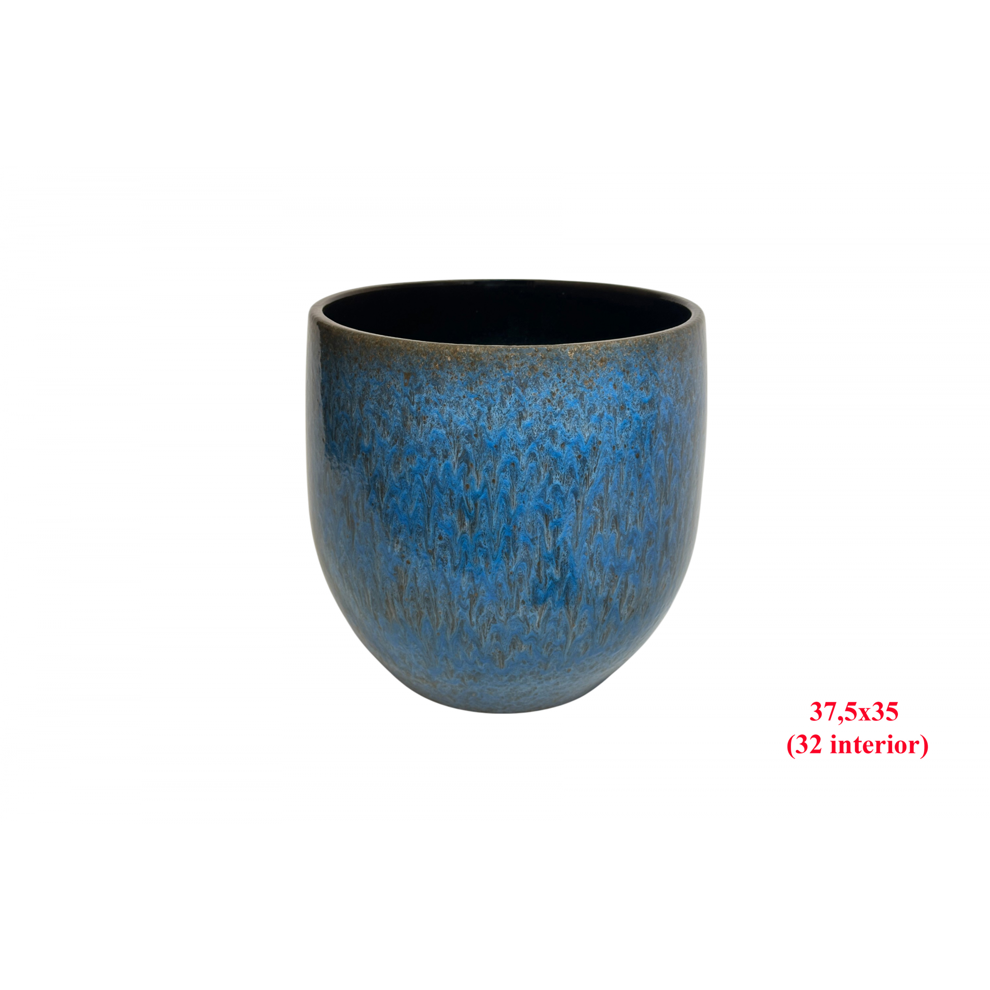 MACETA 239 -37,5x35 (32 int.) LISO AZUL-