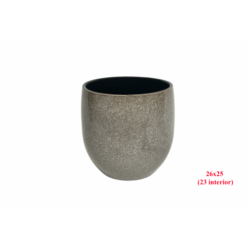 MACETA 1027 -26x25 (23 int.) LISO GRIS-