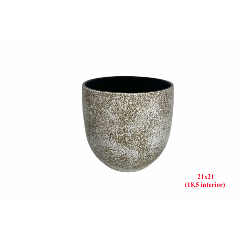 MACETA 1123 -21x21 (18,5 int.) LISO BLANCO-