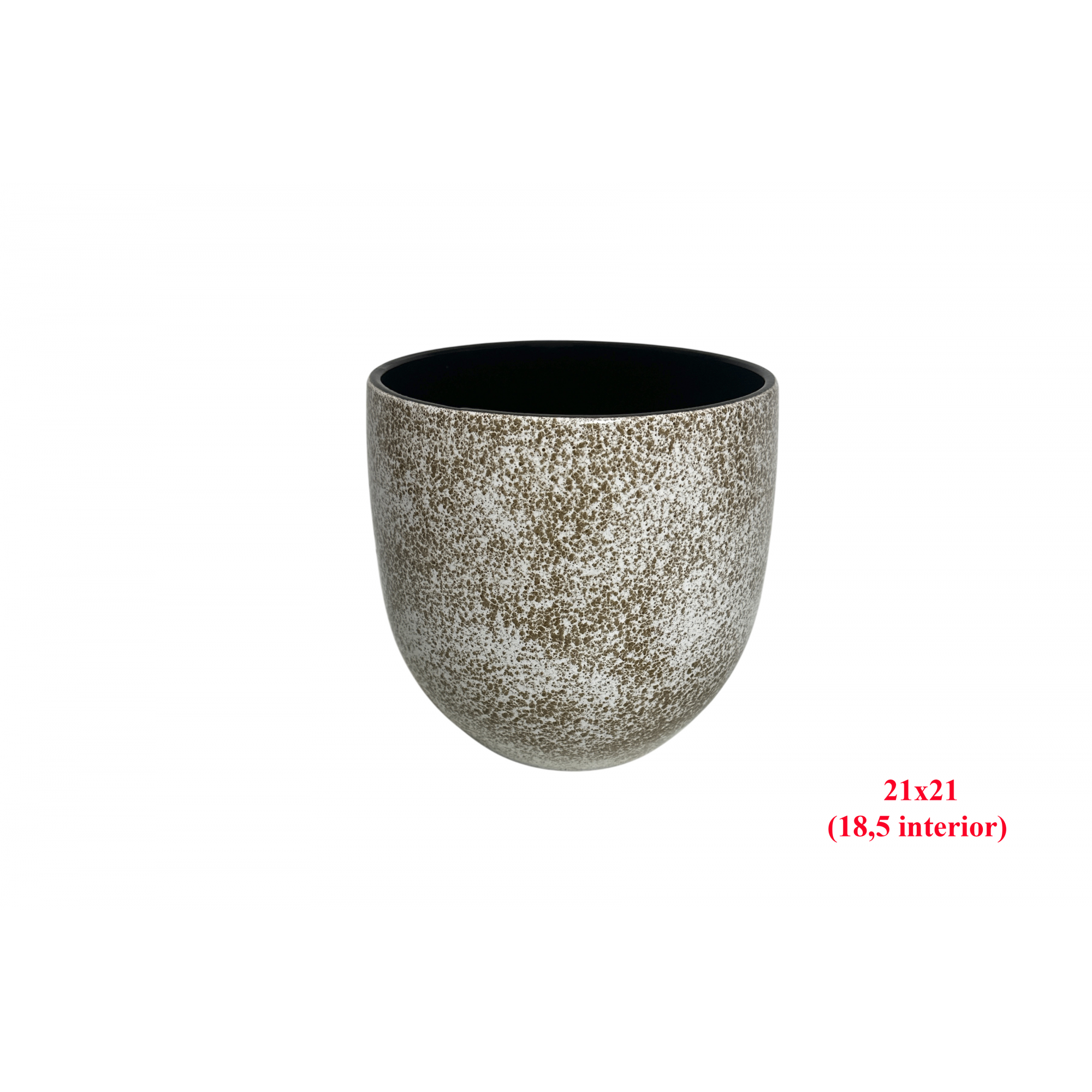 MACETA 1123 -21x21 (18,5 int.) LISO BLANCO-