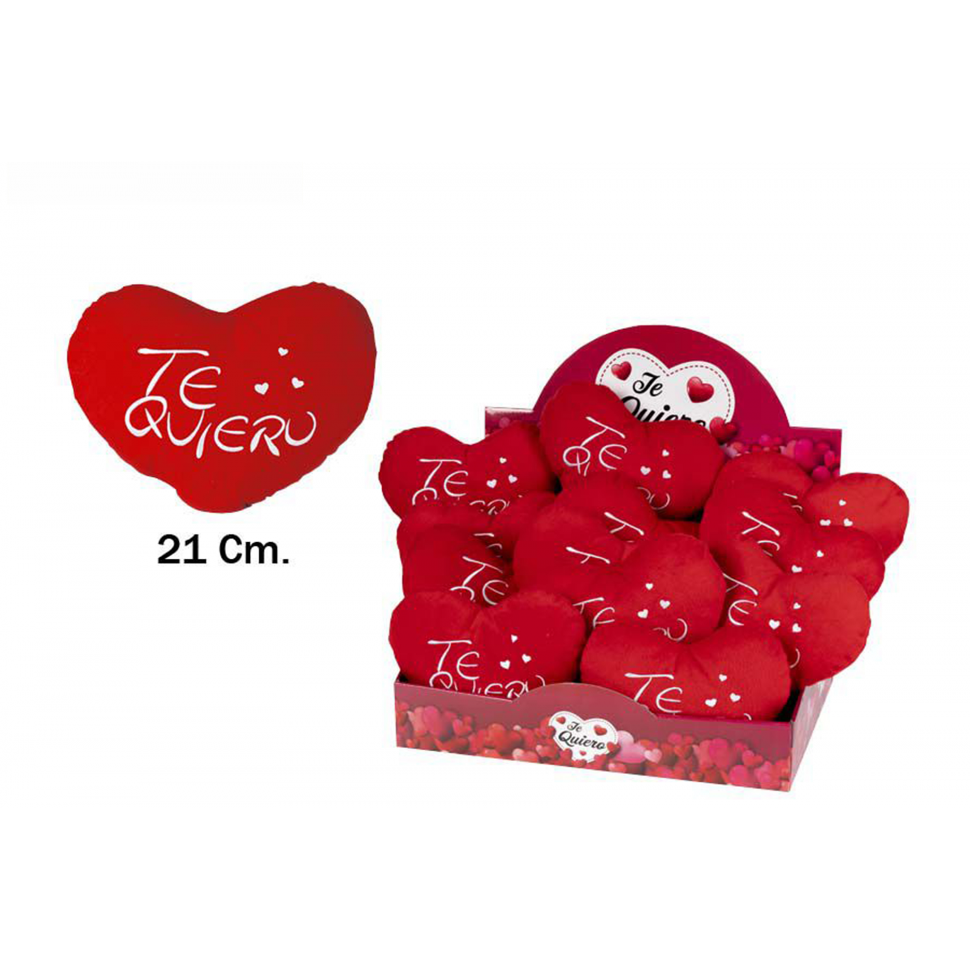 PELUCHE 3258 -21 cms. CORAZON TE QUIERO-