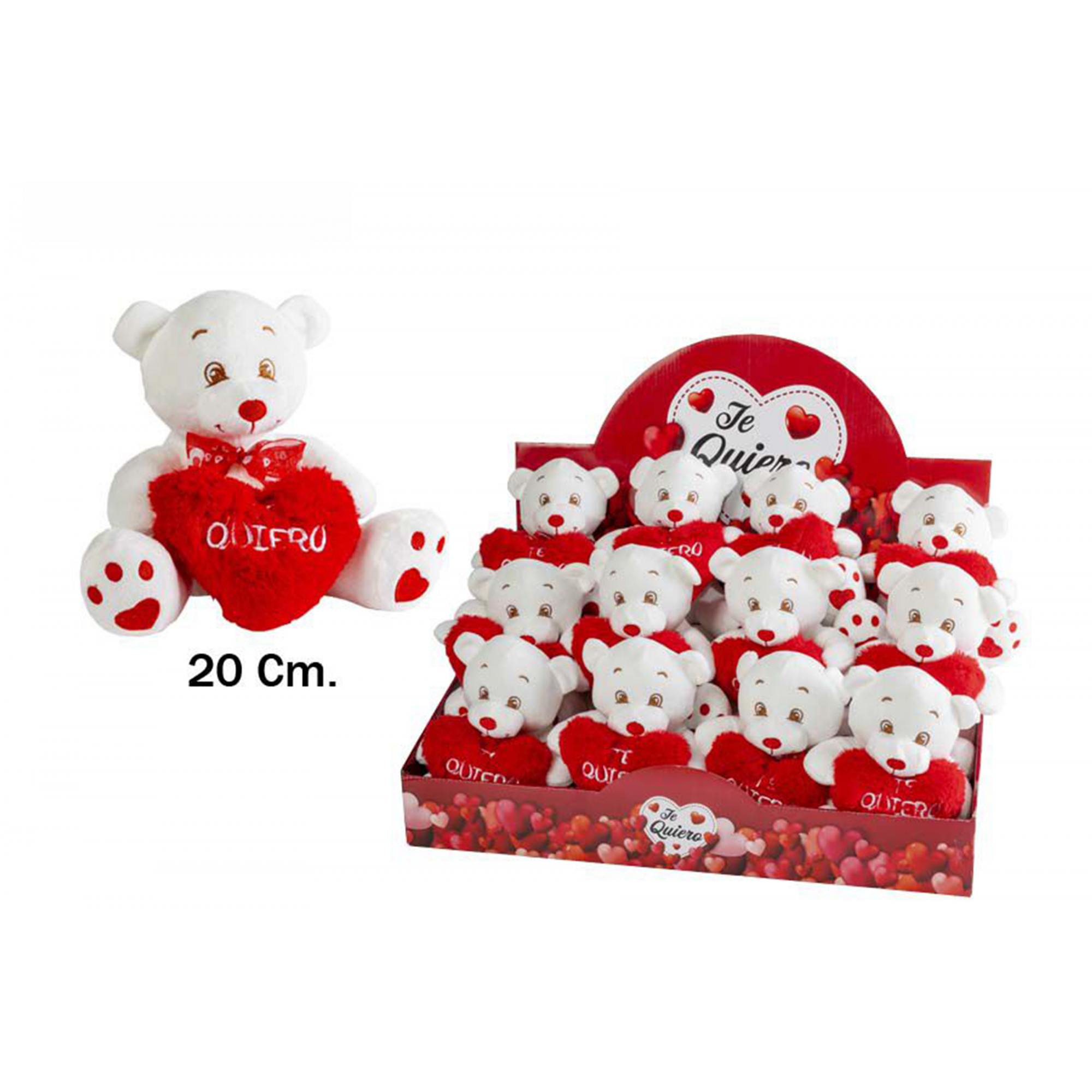 PELUCHE 3358 -20 cms. OSO TE QUIERO-