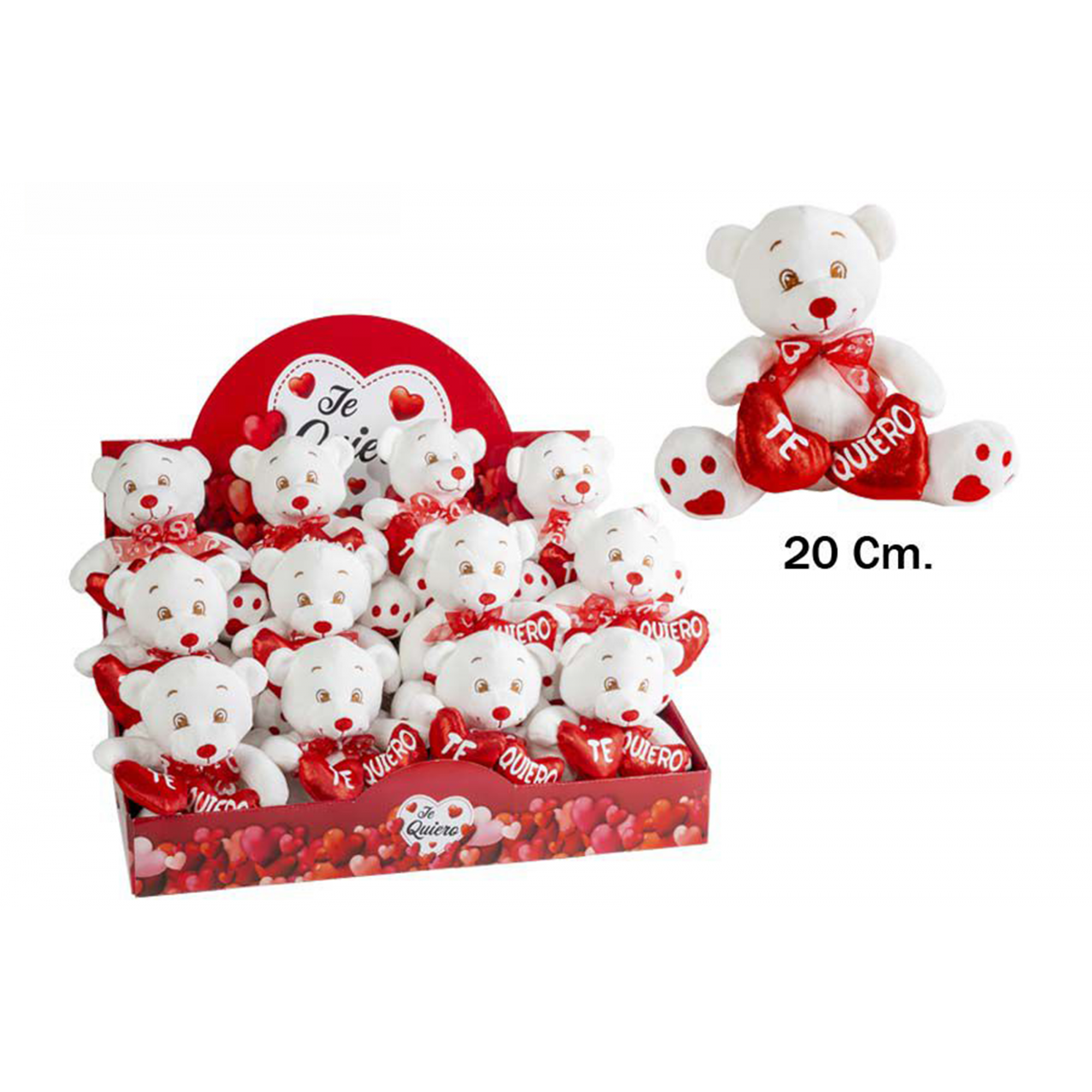 PELUCHE 3360 -20 cms. OSO TE QUIERO-