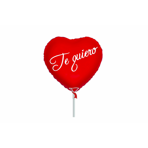 GLOBO 12 -45 cms. CORAZON "TE QUIERO"-