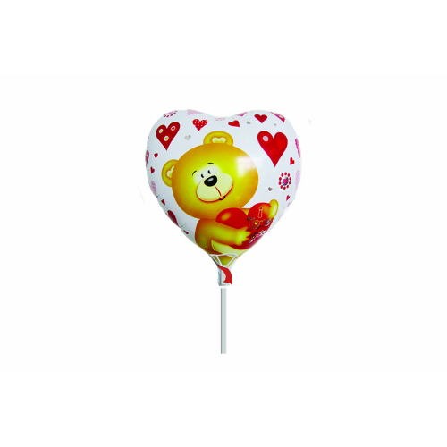 GLOBO 13 -45 cms. CORAZON OSO-