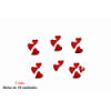 STICKER 400 -3 cms. CORAZONES TELA x18-