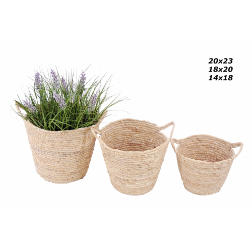 JUEGO CESTAS 3551 -CUERDA CREMA-