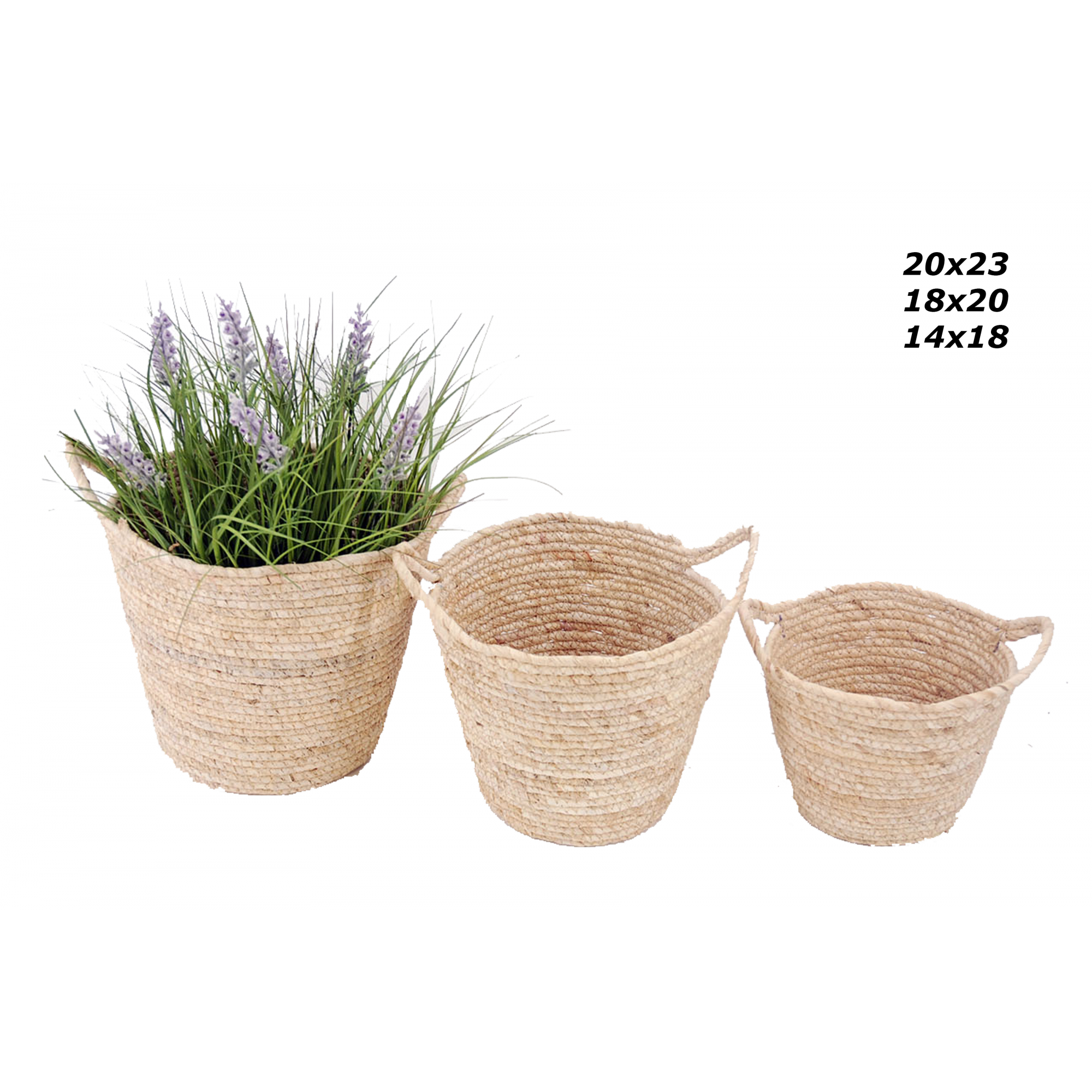 JUEGO CESTAS 3551 -CUERDA CREMA-
