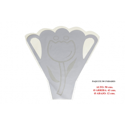 CONO BOUQUET 61 -50x43 (12 cms.) FLOR x50-