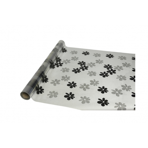 BOBINA 7050A -70 cms. x 50 mts. NEGRO-PLATA-
