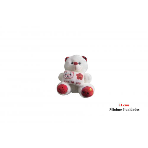 PELUCHE 806 -21 cms. OSITO CORAZON-