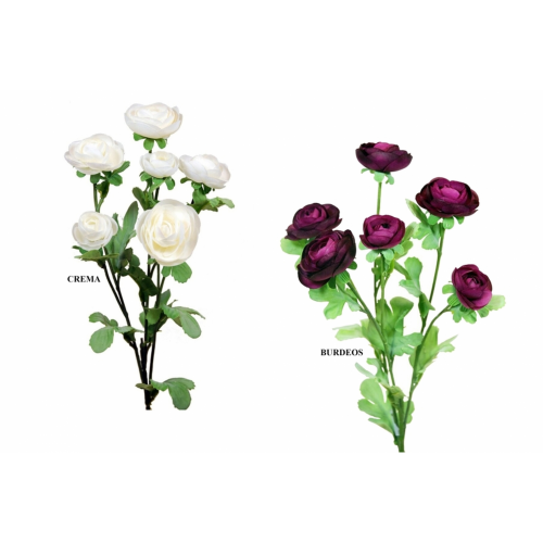 FLOR 656 -68 cms. RANUNCULO x6-