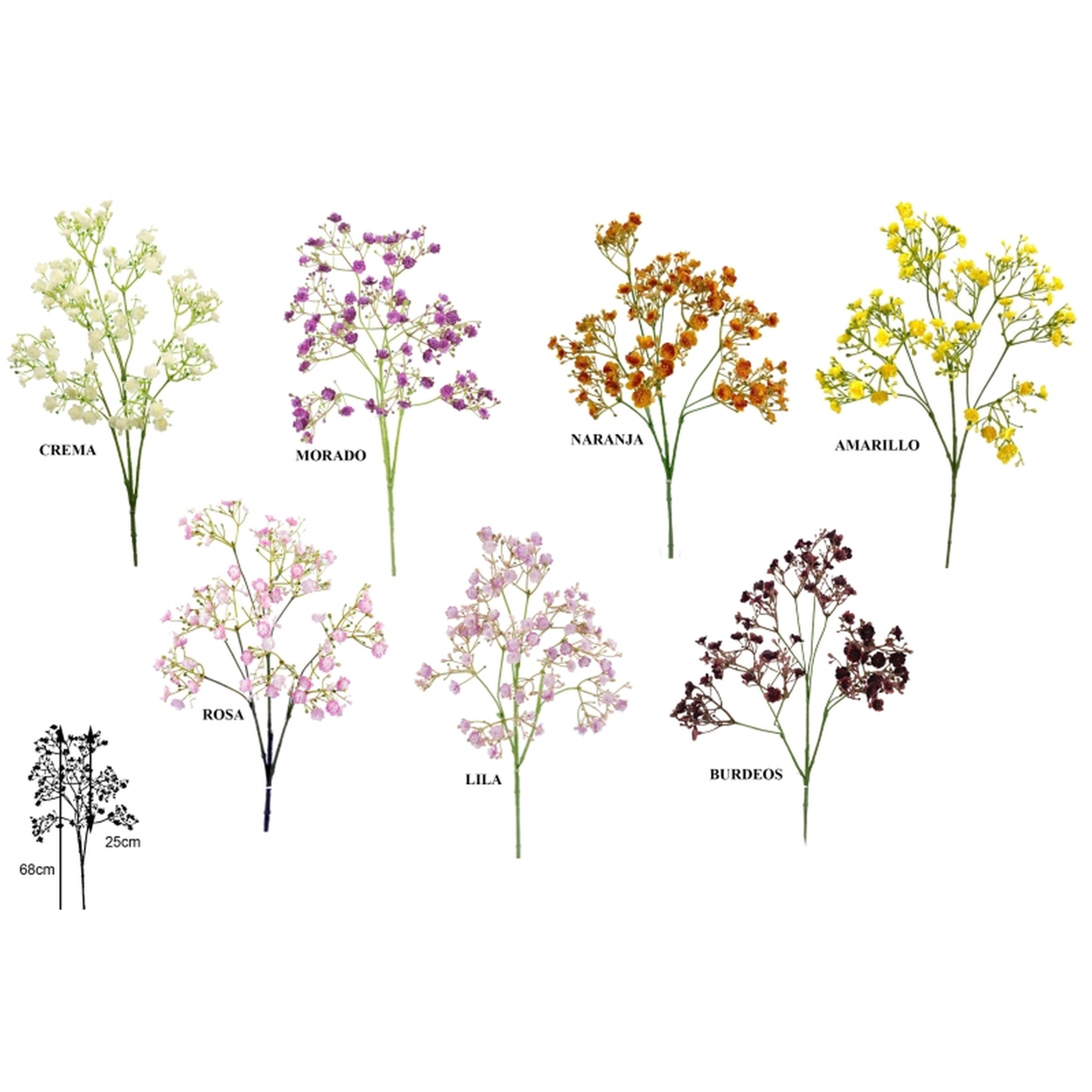 FLOR 715 -68 cms. GYPSOPHILA-