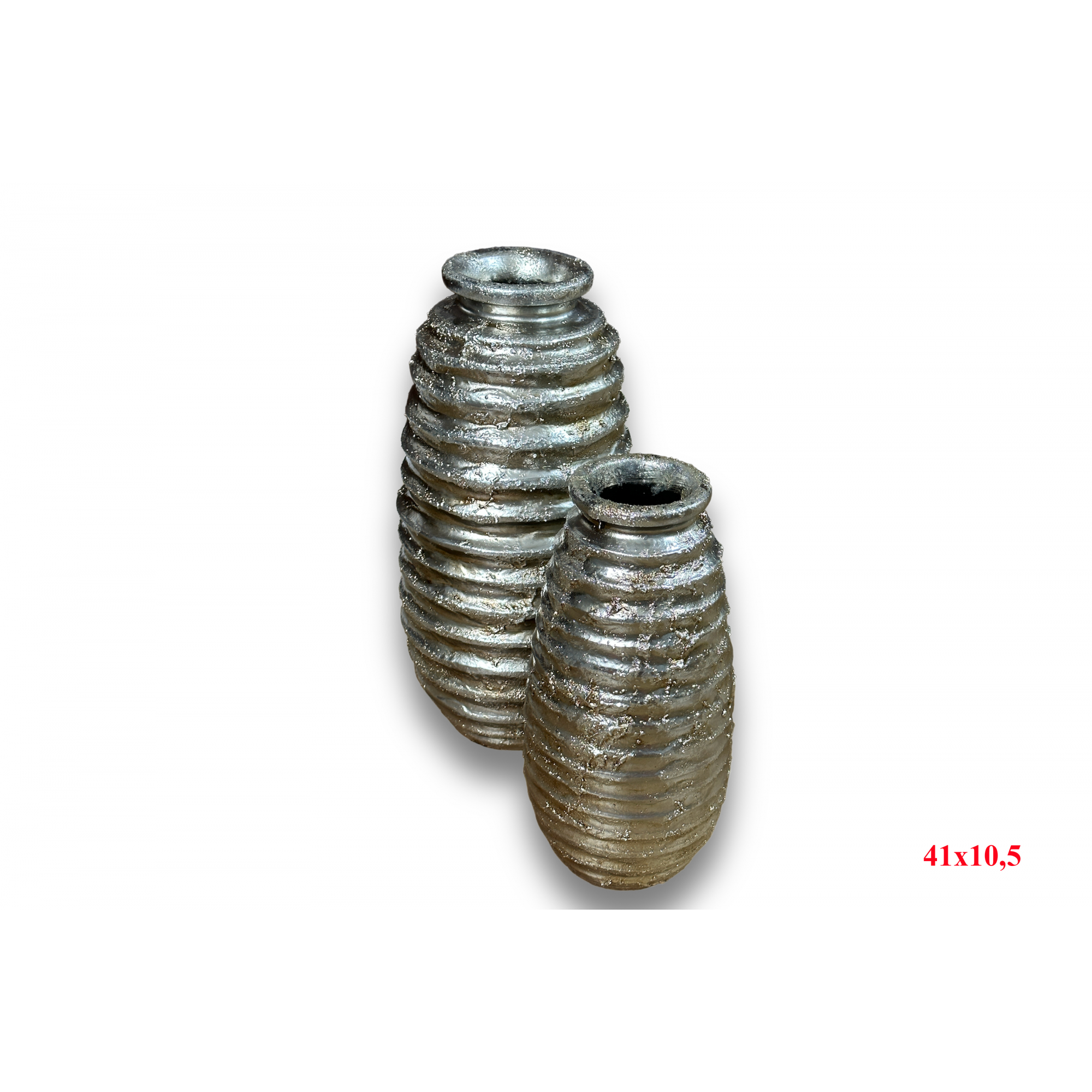 FLORERO 240F -41x10,5 PLATA-