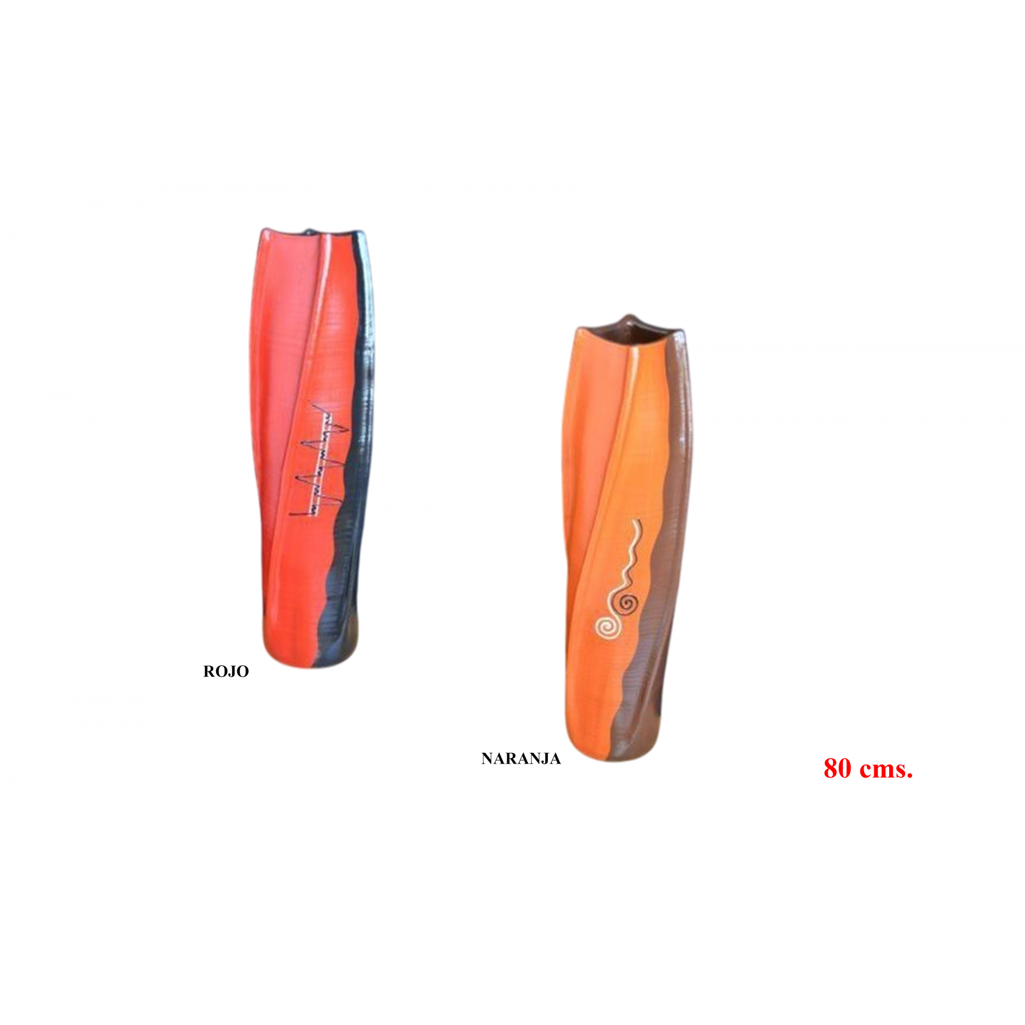 FLORERO 3 -80 cms. TORCIDO-