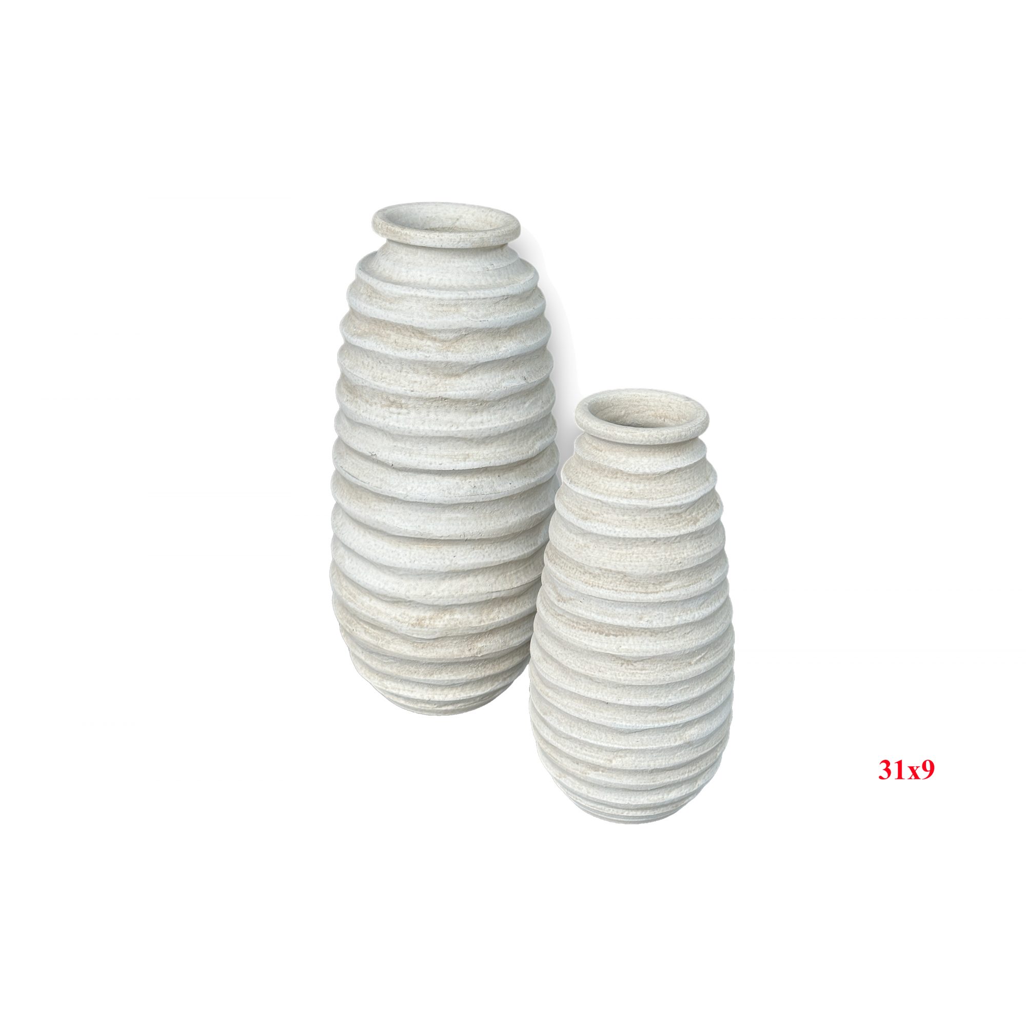 FLORERO 130F -31x9 BLANCO ROTO-