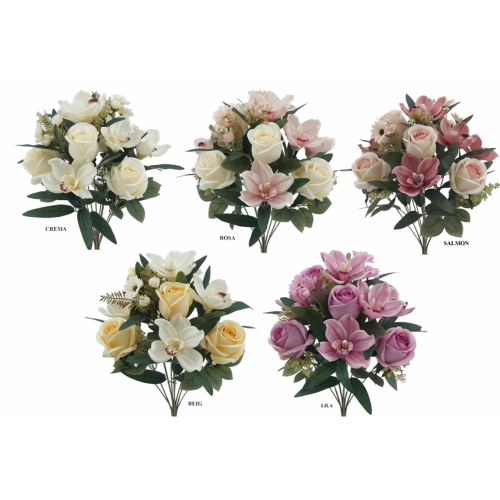 RAMO 9187 -50 cms. ORQUIDEA ROSA x12-