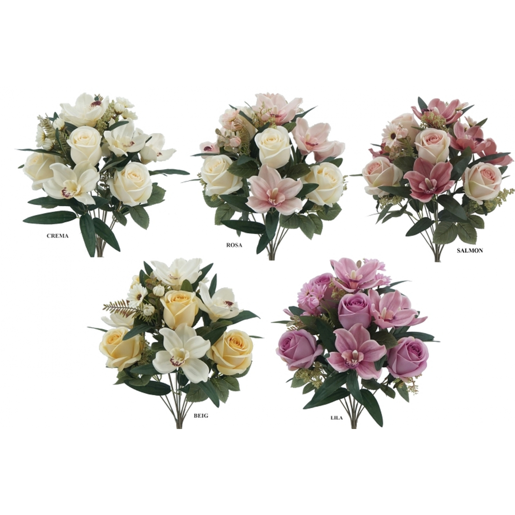 RAMO 9187 -50 cms. ORQUIDEA ROSA x12-