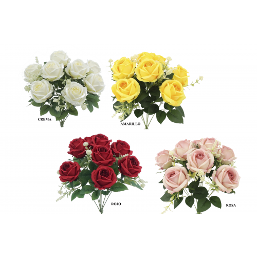 RAMO 9208 -43 cms. ROSAS x8-