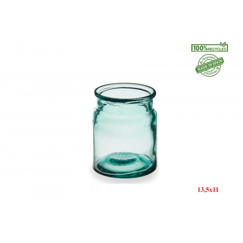 FLORERO 2724 -13,5x11 CRISTAL RECICLADO-