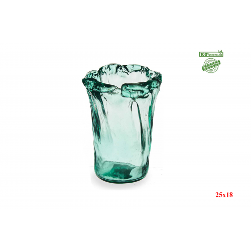 FLORERO 2731 -25x18 CRISTAL RECICLADO-