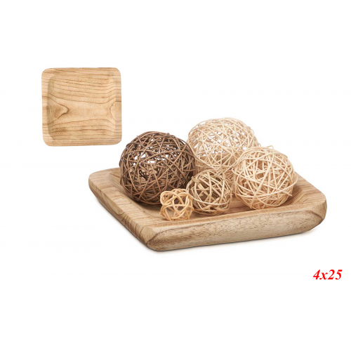 CENTRO 3401 -4x25 MADERA QUEMADA-