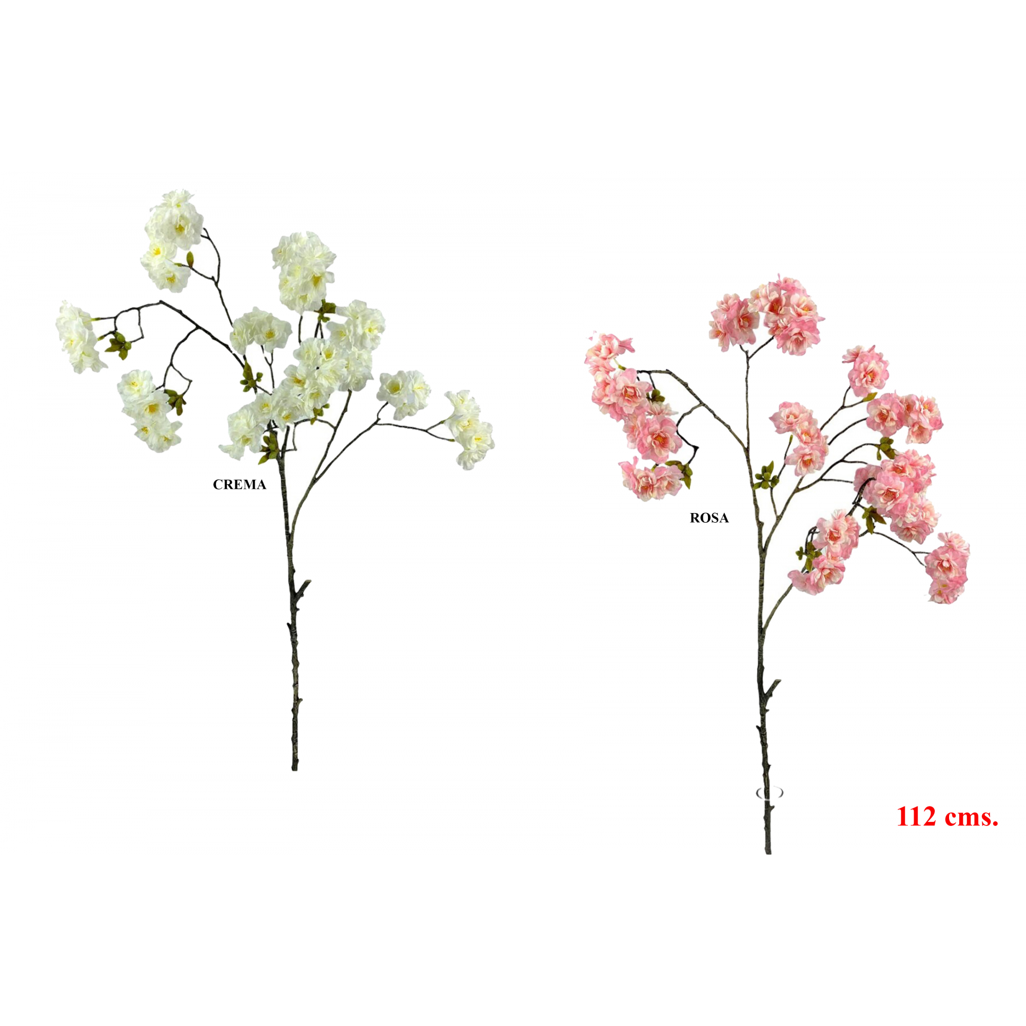 FLOR 555 -112 cms. ALMENDRO x7-