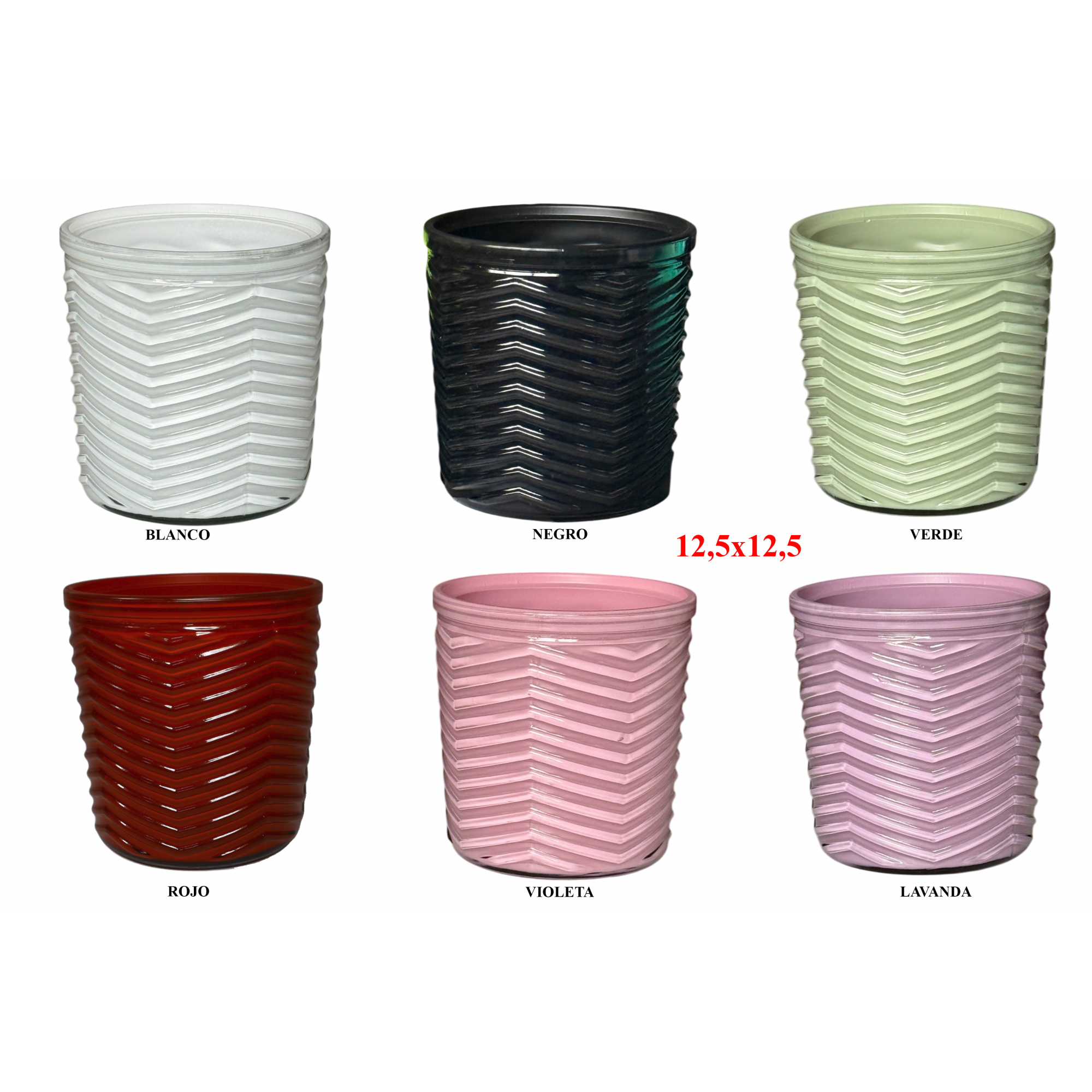 MACETA 3948C -12,5x12,5 CRISTAL COLOR-